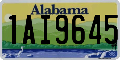AL license plate 1AI9645