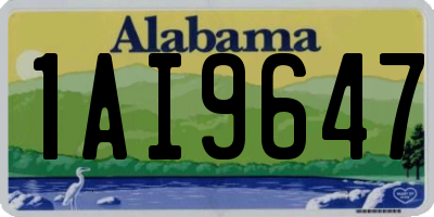AL license plate 1AI9647