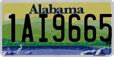 AL license plate 1AI9665