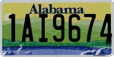 AL license plate 1AI9674