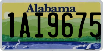AL license plate 1AI9675