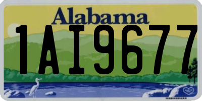 AL license plate 1AI9677