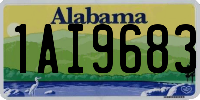 AL license plate 1AI9683