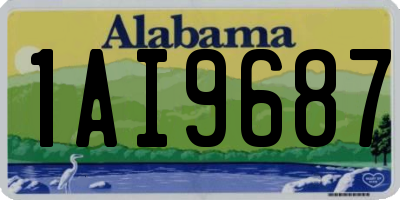 AL license plate 1AI9687