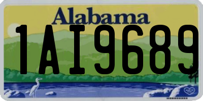 AL license plate 1AI9689