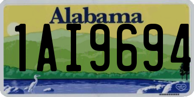 AL license plate 1AI9694