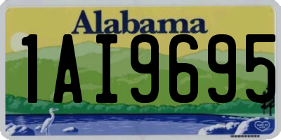 AL license plate 1AI9695