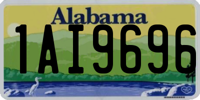 AL license plate 1AI9696