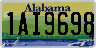 AL license plate 1AI9698