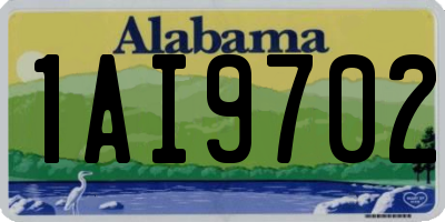AL license plate 1AI9702