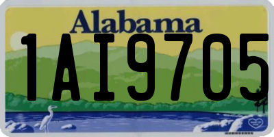 AL license plate 1AI9705