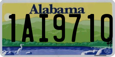 AL license plate 1AI9710