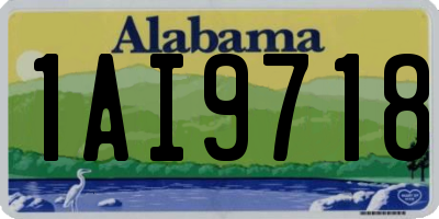 AL license plate 1AI9718