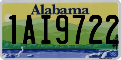 AL license plate 1AI9722