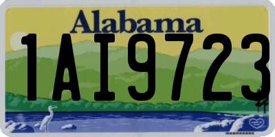 AL license plate 1AI9723