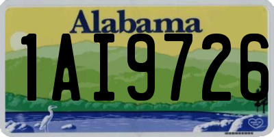 AL license plate 1AI9726