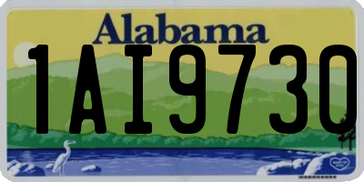 AL license plate 1AI9730