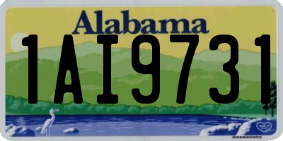 AL license plate 1AI9731