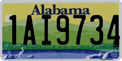 AL license plate 1AI9734
