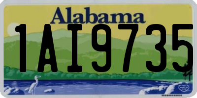 AL license plate 1AI9735