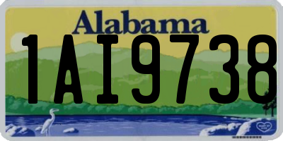 AL license plate 1AI9738