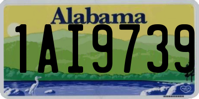 AL license plate 1AI9739