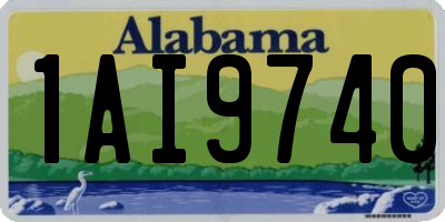 AL license plate 1AI9740