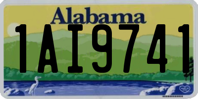 AL license plate 1AI9741