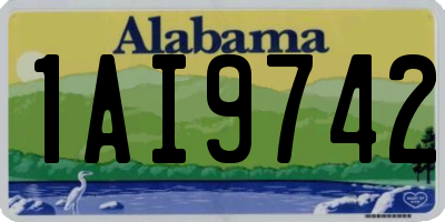 AL license plate 1AI9742