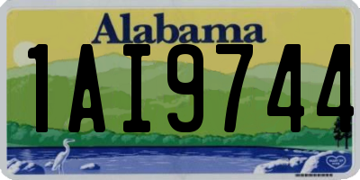 AL license plate 1AI9744