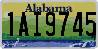 AL license plate 1AI9745