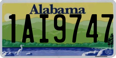 AL license plate 1AI9747