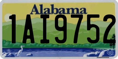 AL license plate 1AI9752