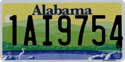 AL license plate 1AI9754