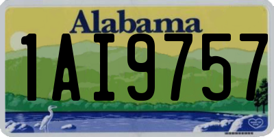 AL license plate 1AI9757