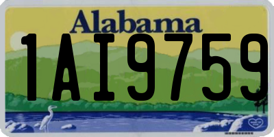 AL license plate 1AI9759