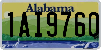 AL license plate 1AI9760