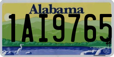 AL license plate 1AI9765