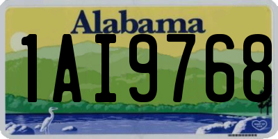 AL license plate 1AI9768
