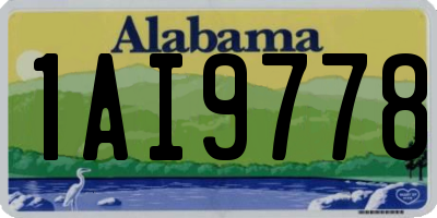 AL license plate 1AI9778