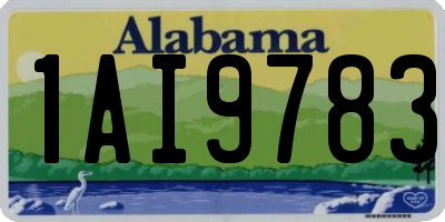 AL license plate 1AI9783