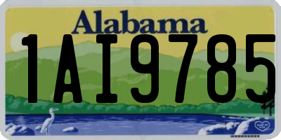 AL license plate 1AI9785
