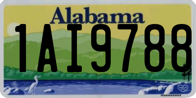 AL license plate 1AI9788