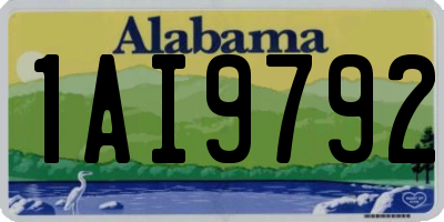 AL license plate 1AI9792