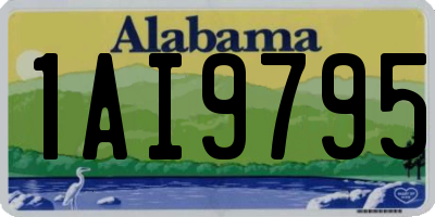 AL license plate 1AI9795