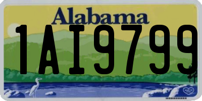 AL license plate 1AI9799