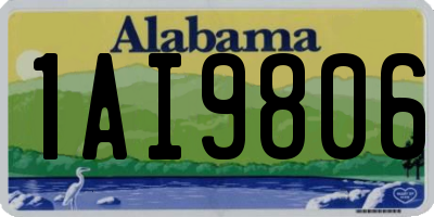 AL license plate 1AI9806