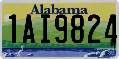 AL license plate 1AI9824
