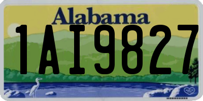 AL license plate 1AI9827