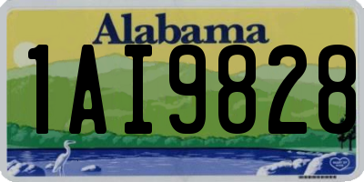 AL license plate 1AI9828
